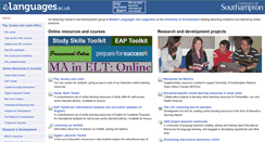 Desktop Screenshot of elanguages.ac.uk